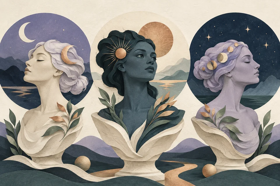 Seven unique AI tarot reader personalities